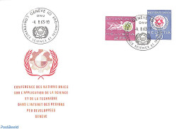 Delcampe - Switzerland 1963 UNCSAT Conference 2v, First Day Cover, History - United Nations - Storia Postale