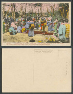 Delcampe - Japan Old Hand Tinted Postcard April Flower-Viewing Excursions & Cherry Blossoms - Sonstige & Ohne Zuordnung