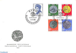 Delcampe - Switzerland 1962 Pro Patria 5v, First Day Cover, Various - Money On Stamps - Storia Postale