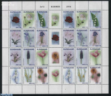 Delcampe - Suriname, Republic 2016 Flowers M/s, Mint NH, Nature - Flowers & Plants - Suriname