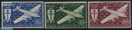 Delcampe - French West Africa 1945 Airmail 3v, Unused (hinged), Transport - Aircraft & Aviation - Aerei