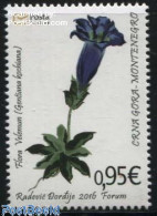 Delcampe - Montenegro 2016 Flower 1v, Mint NH, Nature - Flowers & Plants - Montenegro