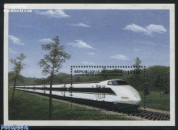 Delcampe - Guinea, Republic 1998 JR Shinkansen Japan S/s, Mint NH, Transport - Railways - Treni