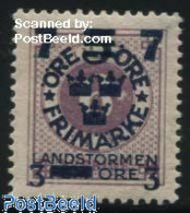 Delcampe - Sweden 1918 7+3 On 5 On 6o, Stamp Out Of Set, Mint NH - Neufs