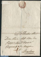 Delcampe - Netherlands 1805 Folding Cover From Grave To Arnhem (4s), 18 May 1805, Postal History - ...-1852 Precursori