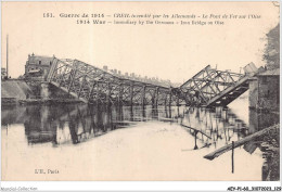 Delcampe - AEYP1-60-0067 - Guerre De 1914 - CREIL Incendié Par Les Allemandes - Le Pont De Fer Sur L'oise - Creil