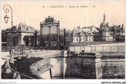Delcampe - ADEP5-60-0393 - CHANTILLY - Entrée Du Château - Chantilly