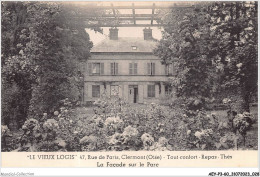 Delcampe - AEYP3-60-0194 - Le Vieux Logis - 47 Rue De Paris  CLERMONT - Oise - Tout Confort - Repas - Thés - La Façade Sur Le Parc - Clermont