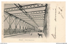 Delcampe - ATKP4-0362-60 - CREIL - Sur Le Pont De Fer - Creil