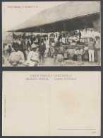 Delcampe - Cape Verde St. Vincent Fruit Market Women Children S. Vincente C.V. Old Postcard - Cap Verde
