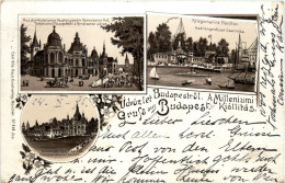 Delcampe - Gruss Aus Budapest - Litho 1895 - Ungarn