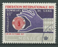 Delcampe - Monaco 1971 Kongress Der Blutspender 1011 Gestempelt - Oblitérés