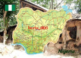 Delcampe - Nigeria Country Map New Postcard * Carte Geographique * Landkarte - Nigeria