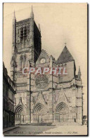 Delcampe - CPA Meaux La Cathedrale Facade Occidentale - Meaux