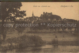 Delcampe - Stolpen Panorama Mit Kirche Und Burg - Stolpen