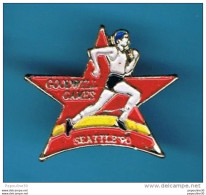 Delcampe - 1 PIN'S  //   ** ATHLETISME ** GOODWILL GAMES ** SEATTLE'90 ** - Athlétisme