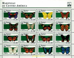 Delcampe - 253024 MNH NICARAGUA 1994 MARIPOSAS DE AMERICA CENTRAL - Spinnen