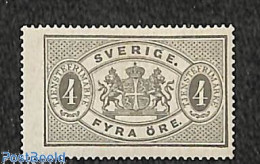 Delcampe - Sweden 1874 4o, On Service, Perf. 14, Stamp Out Of Set, Unused (hinged) - Autres & Non Classés