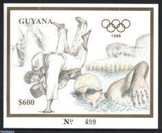 Delcampe - Guyana 1993 Olympic Games S/s Gold, Mint NH, Sport - Judo - Olympic Games - Swimming - Natation