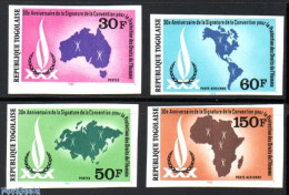 Delcampe - Togo 1980 Human Rights 4v, Imperforated, Mint NH, History - Various - Human Rights - Maps - Geographie