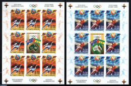 Delcampe - Sao Tome/Principe 2000 Olympic Games Sydney 2 M/s, Imperforated, Mint NH, History - Sport - Various - Flags - Athletic.. - Athlétisme