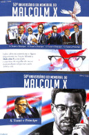 Delcampe - Sao Tome/Principe 2015 Malcolm X, 2 S/s, Mint NH, History - Anti Racism - Politicians - Non Classés