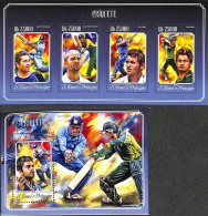 Delcampe - Sao Tome/Principe 2014 Cricket 2 S/s, Mint NH, Sport - Cricket - Sport (other And Mixed) - Cricket