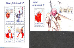 Delcampe - Sao Tome/Principe 2013 Pope John Paul II 2 S/s, Mint NH, Religion - Pope - Religion - Papes