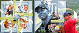 Delcampe - Guinea Bissau 2012 Golf Sport 2 S/s, Mint NH, Sport - Golf - Sport (other And Mixed) - Golf