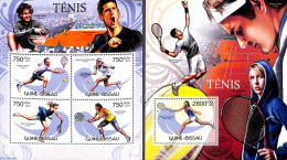 Delcampe - Guinea Bissau 2012 Tennis 2 S/s, Mint NH, Sport - Tennis - Tennis