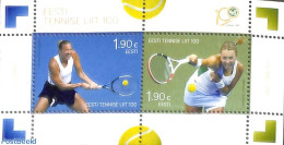 Delcampe - Estonia 2022 Tennis Association S/s, Mint NH, Sport - Tennis - Tennis