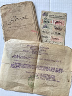 Delcampe - Livret Militaire Poilu Du 166 Ri Citation Divers     /17/ - 1914-18