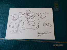 Delcampe - Carte Postale Avec Dessin De PEV 1982 - Lettres & Documents