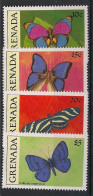 Delcampe - GRENADA - 1991 - N°YT. 2099 à 2102 - Papillon / Butterfly - Neuf Luxe ** / MNH / Postfrisch - Schmetterlinge