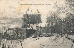 Delcampe - URIAGE LES BAINS - LE CHATEAU - EFFET DE NEIGE - Uriage
