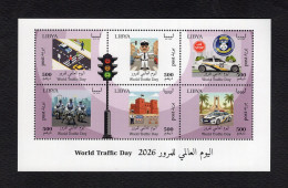 Delcampe - Libya 2026 - World Traffic Day - Minisheet - MNH** - Excellent Quality - Superb*** - Libia