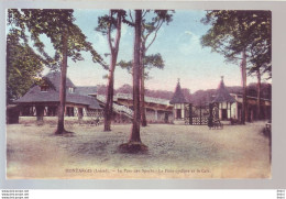 Delcampe - 45 - MONTARGIS - LE PARC DES SPORTS - LA PISTE CYCLISTE ET LE CAFE - ANIMÉE - COLORISÉE - - Montargis