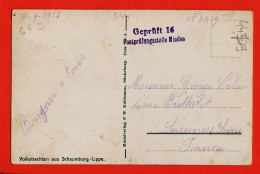 Delcampe - 23727 / SCHAUMBURG-LIPPE Volkstrachten Aus Fahrradunfall Geprüft 16 Postprünfungsstelle MINDEN à Georges COLAN Suresnes - Schaumburg