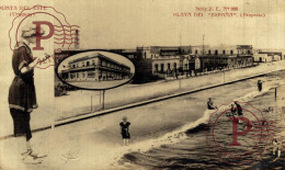Delcampe - URUGUAY. PUNTA DEL ESTE. PLAYA DEL ESPAÑA (PROYECTO). SERIE P. E. Nº 000 RPPC FOTOGRAFICA - Uruguay