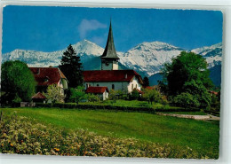 Delcampe - 3703 Aeschi B. Spiez - Kirche Und Pfarrhaus Morgenberghorn Schwalmern - 12111526 - Aeschi Bei Spiez
