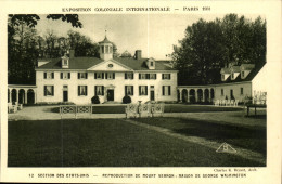 Delcampe - Exposition Coloniale Internationale-Paris-France-1931- Section Des Etas-Unis-Reproduction De Mount Vernon - CPA - Expositions