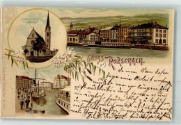 Delcampe - 9400 Rorschach 1899 Gebrauchsspuren Neue Kath. Kirche Hafen Jugendkirche... - 13276344 - Rorschach