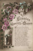 Delcampe - CPA Fantaisie Litanies Garcons A Marie - Männer