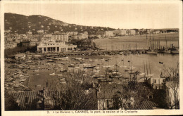 Delcampe - CPA Cannes Le Port Le Casino Et La Croisette Bateaux - Cannes