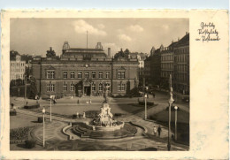 Delcampe - Görlitz, Postplatz Mit Postamt - Görlitz