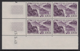 Delcampe - POSTE AÉRIENNE N° 26 LYON En BLOC DE 4 TIMBRES NEUFS ** TTB Avec COIN DATÉ Du 23.5.49 (1949) - Luftpost