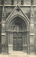 Delcampe - CPA 3 Saint Severin(paris) Porte Centrale - Kirchen
