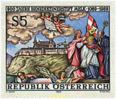 Delcampe - 120996 MNH AUSTRIA 1989 900 ANIVERSARIO DE LA ABADIA BENEDICTINA DE MELK - Sonstige & Ohne Zuordnung