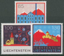 Delcampe - Liechtenstein 2008 Sehenswürdigkeiten Gebäude 1475/77 Postfrisch - Ungebraucht