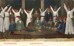 Delcampe - L525 Turkey Istanbul Constantinople Dervish Dancers Vintage Postcard - Türkei